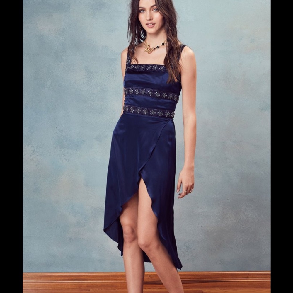 For Love of Lemons Opal Beaded Dress